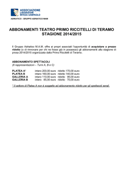 Clicca e scopri le tariffe dedicate