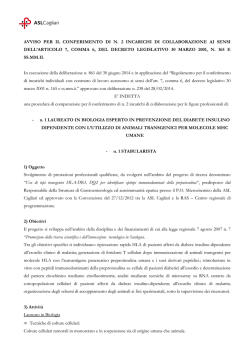 avviso e fac simile domanda
