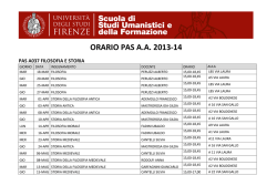 ORARIO PAS A.A. 2013-14