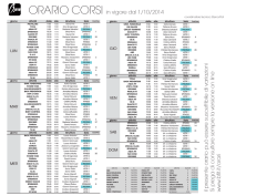 Orario Corsi da Ottobre_2014