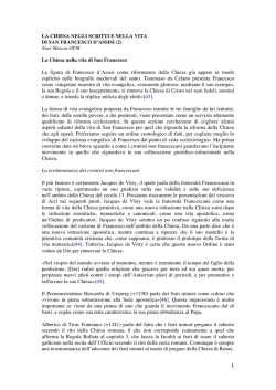 La Chiesa negli scritti di S. Francesco - i
