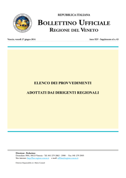 bollettino ufficiale regione del veneto