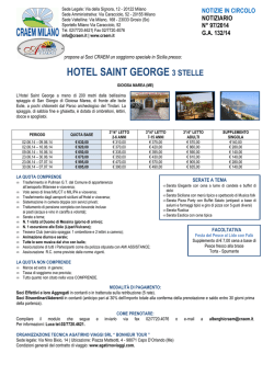 HOTEL SAINT GEORGE 3 STELLE