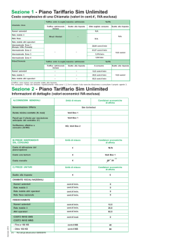 Prospetto informativo del Piano Tariffario SIM Unlimited (pdf)