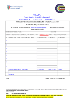 C.S.A.IN. Centri Sportivi Aziendali e Industriali