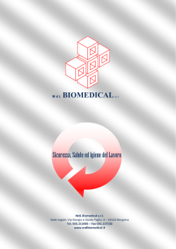 Sicurezza, Salute ed Igiene del Lavoro M d L BIOMEDICALs.r.l.
