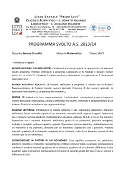 Programma Matematica