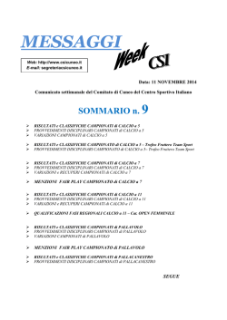 MessaggiWeek9