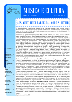 Anno 2 numero 1 - Associazione Culturale Luigi Bardella
