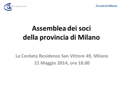 Presentazione - Circolo di Milano