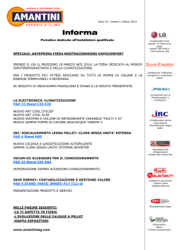 Amantini informa mar14 FIERA MCE MILANO