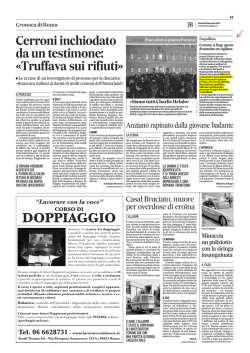 08.01.2015IL.Messaggero vigilante si finge agente