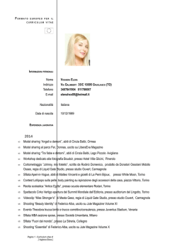 Scarica il CV in pdf