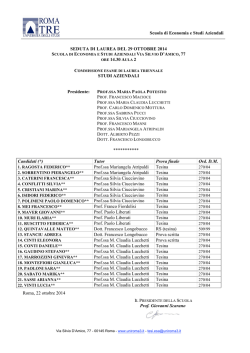 Commissione di LTSA del 29.10.14