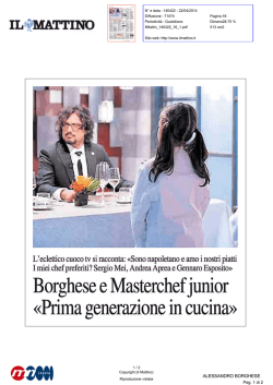Borghese e Masterchef junior