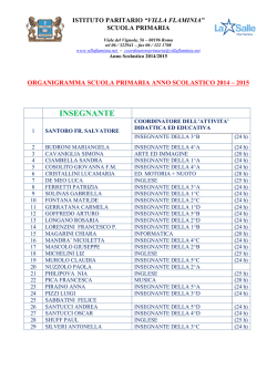 Organigramma - Istituto .:VILLA FLAMINIA:. @ Home Page