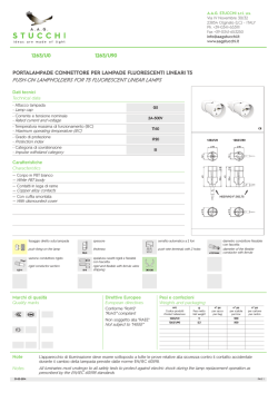 1263/u0 1263/u90 portalampade connettore per
