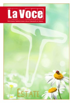 La Voce - Estate 2014 - parrocchiazanica.it