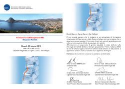 Formazione multidisciplinare NSI Simposio Rachide Gioved&igrave;, 26