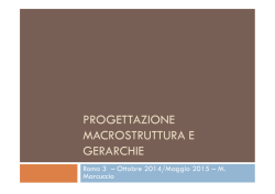 5 Progettazione Organizzativa continua
