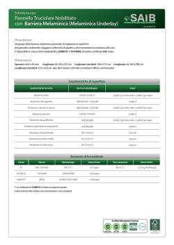 Pannello Truciolare Nobilitato con Barriera Melaminica (Melaminica