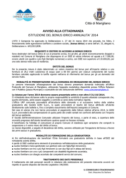 Bando - Comune di Marigliano
