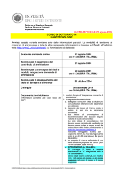 ALLEGATO 6 - Nanotecnologie30 - Universit&agrave; degli Studi di Trieste