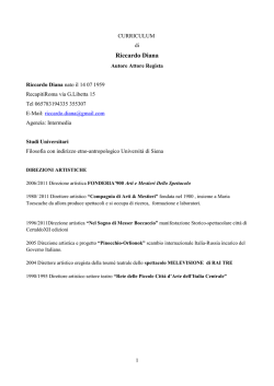 Riccardo Diana - Compagnia Arte e Mestieri