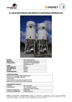 n&deg; 2 silos meccanizzati per massetto tradizionale