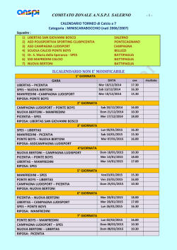 calendario miniscarabocchio 2014/2015