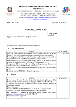 istituto comprensivo &ldquo;don evasio ferraris&rdquo;