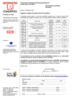 Fondata nel 1945 &ldquo;Associazione Nazionale