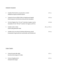 Antipasti / Vorspeisen &bull; Insalata di formentino con