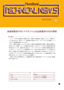 油面接着性FIPG・マグネシウム合金接着性FIPGの開発
