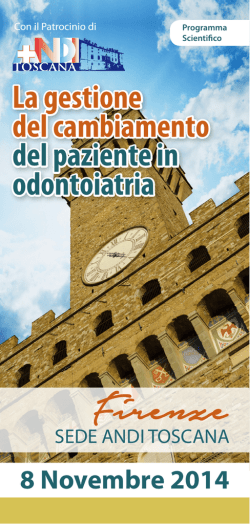 Scaricabile qui programma e scheda di iscrizione