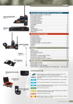 RicetRasmettitoRi poRtatili VHF-UHF