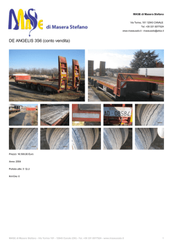 MASE - DE ANGELIS 3S6 (conto vendita)