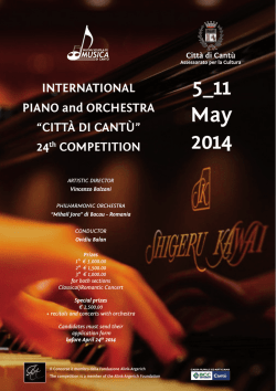5_11 May 2014 - Concorso Internazionale per Pianoforte e