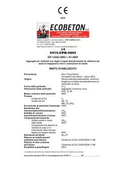 Marcatura CE - Misto Stabilizzato