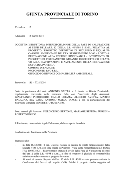 185-7721/2014 - Provincia di Torino