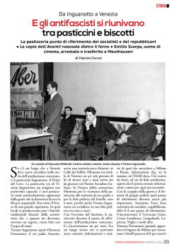 E gli antifascisti si riunivano tra pasticcini e biscotti