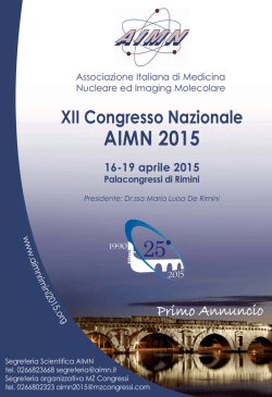 Annuncio_Layout 1 - XII Congresso Nazionale AIMN