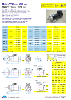 Motore V745 IP55 - V746 IP66 Motor V745 IP55 - V746 IP66