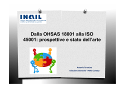 Dalla OHSAS 18001 alla ISO 45001: prospettive e