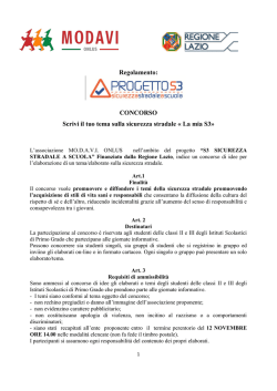 Scarica il Regolamento