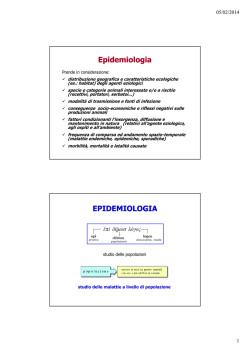 7. Indagine epidemiologica - Università degli Studi di Bologna