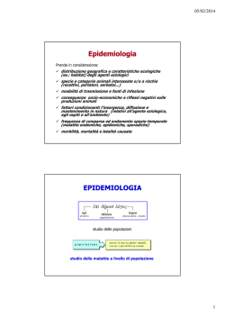 7. Indagine epidemiologica - Universit&agrave; degli Studi di Bologna