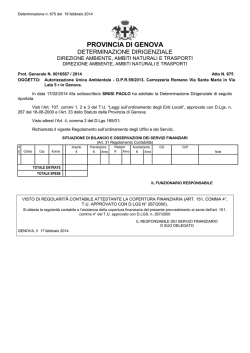 amministrazione provinciale di genova genova