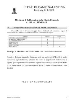 File: Documento allegato - Comune di Campi Salentina