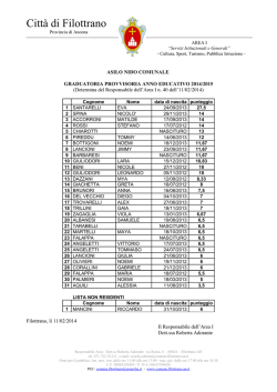 Filottrano, data - Comune di Filottrano